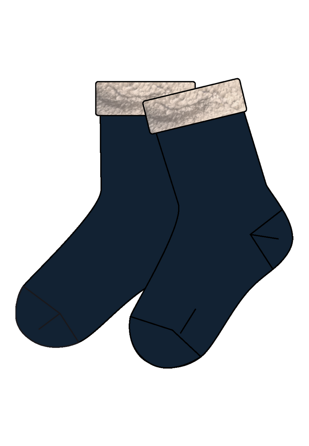 NKMNOBBI Socks - Dark Sapphire